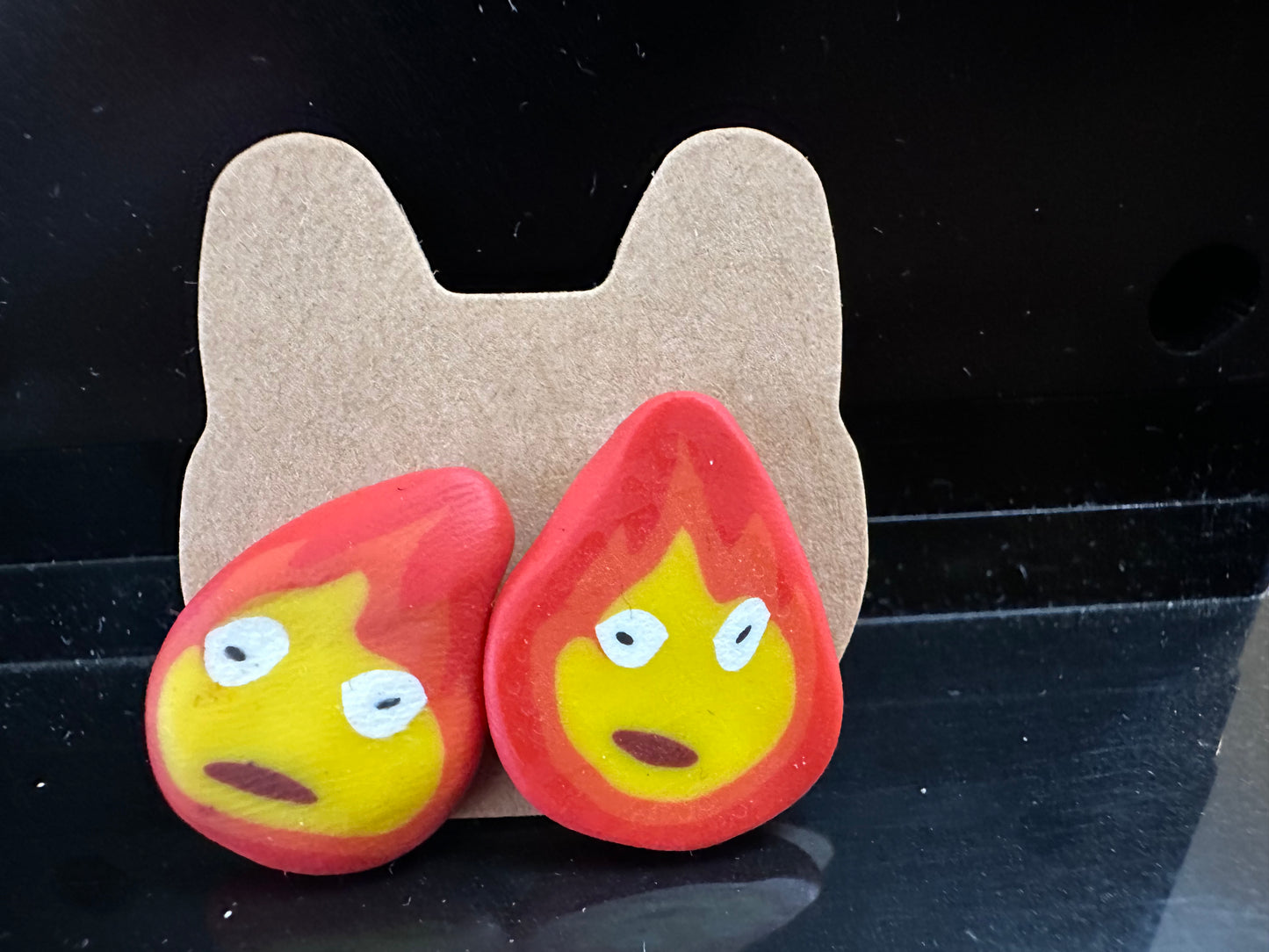 Calcifer earrings