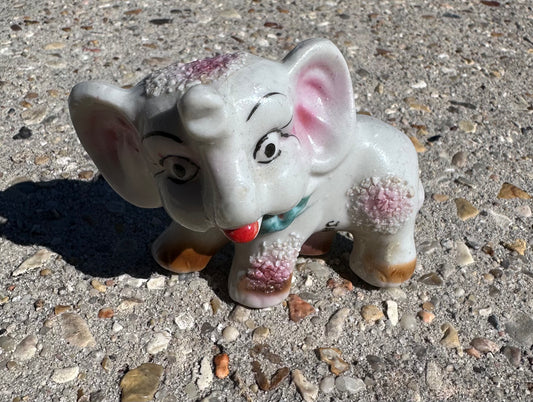 Vintage Elephant Nursery Figurine