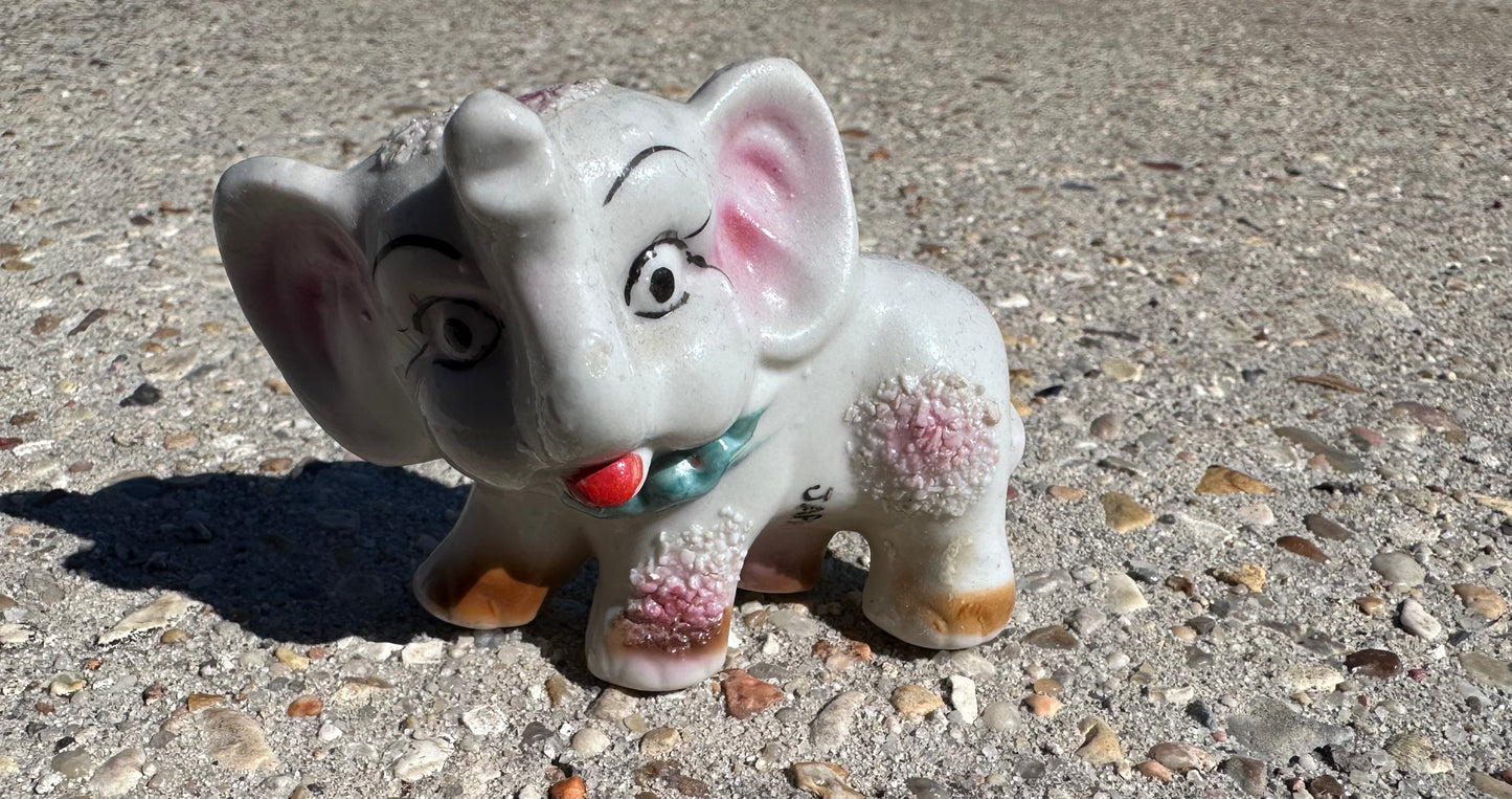 Vintage Elephant Nursery Figurine