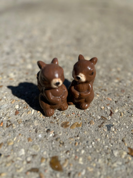 Vintage Squirrel salt & pepper shakers