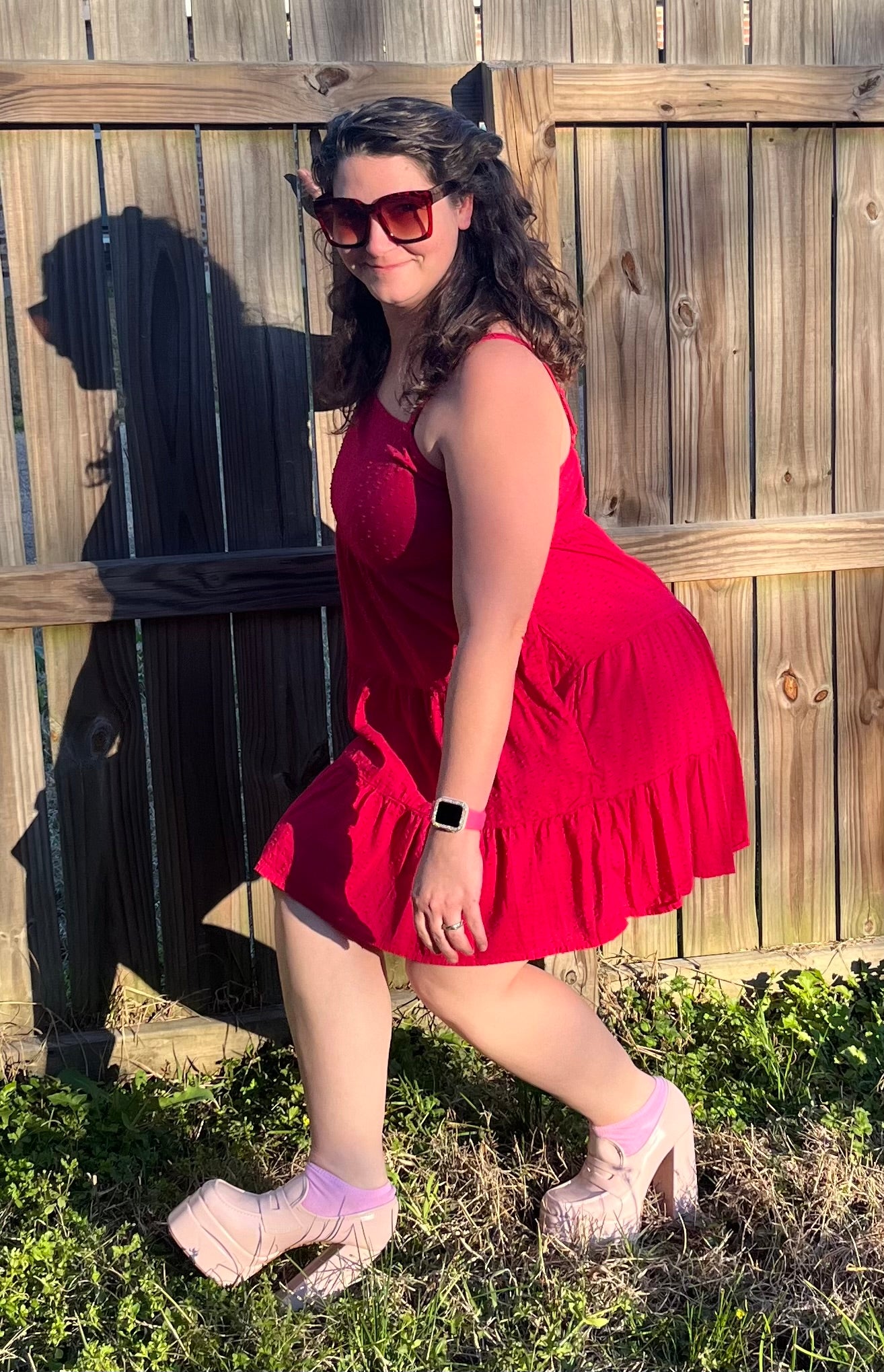 Red Spaghetti Strap Dress